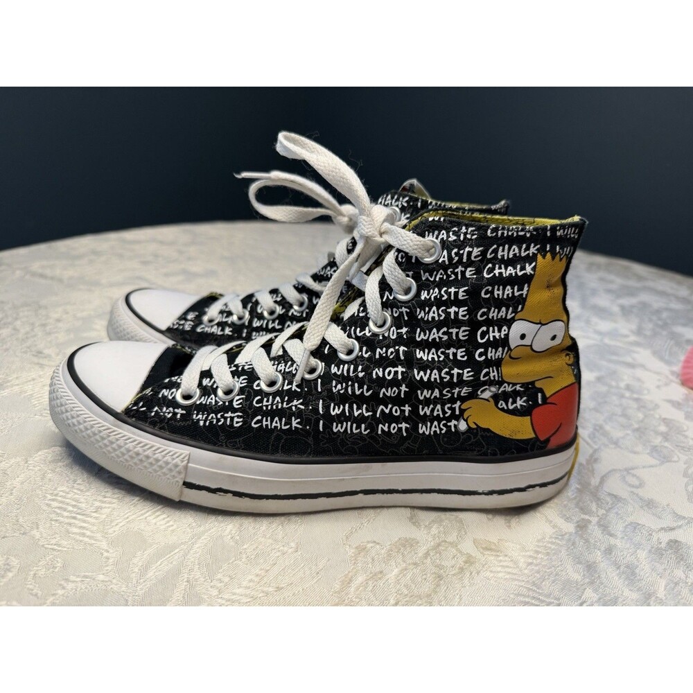 Converse The Simpsons Bart Simpson "I Will Not Waste Chalk" 2014 Shoes Men's 7